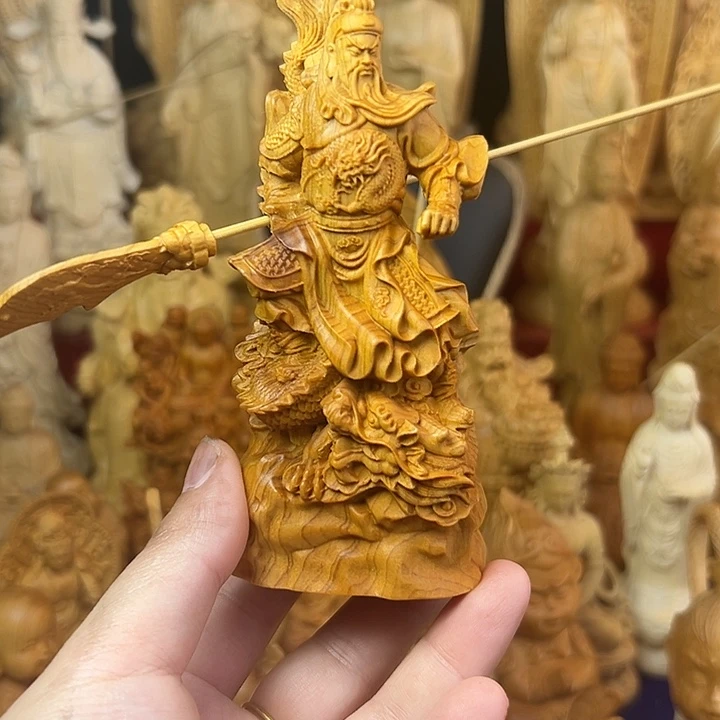 柏木（崖柏）崖柏雕关公