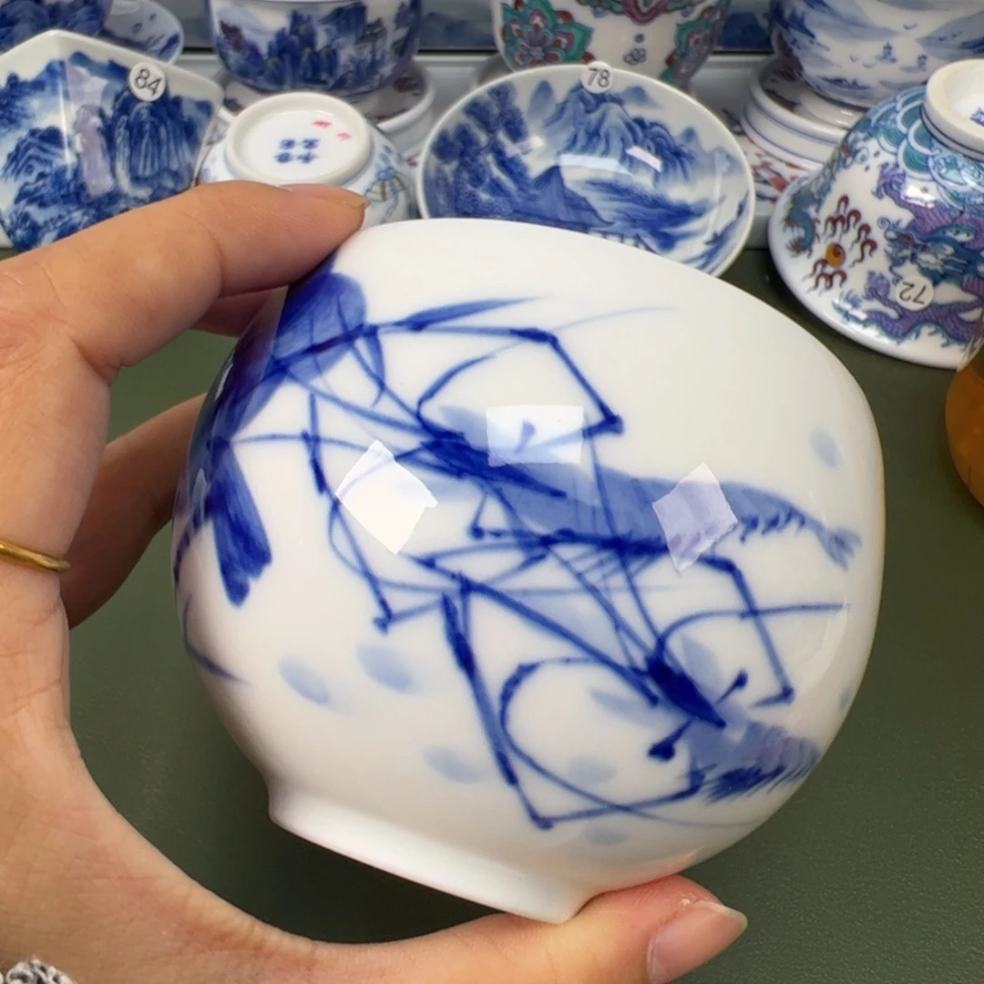 陶瓷景德镇纯手工纯手绘茶具木木81