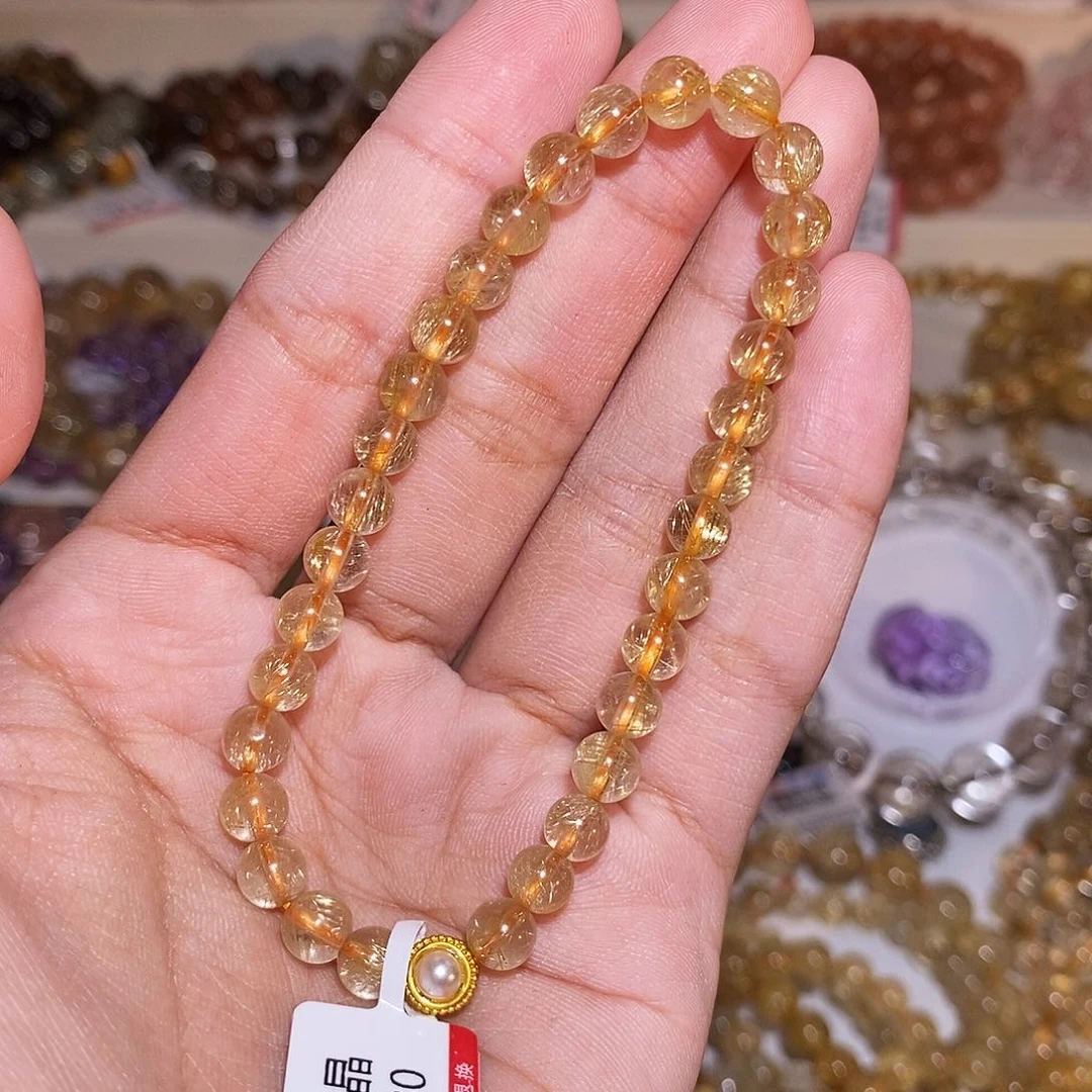 【闪购商品】发晶手链未镶嵌o*e发晶5.8mm