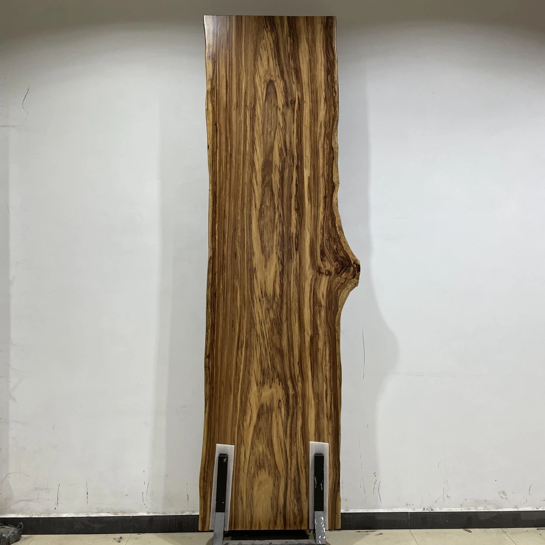 821-长310宽81-82-85厚7公分自然边乌金木大板实木整板原木茶几