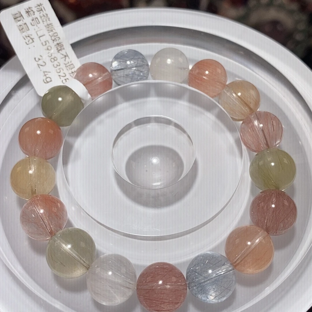 水晶手链未镶嵌F彩兔毛11