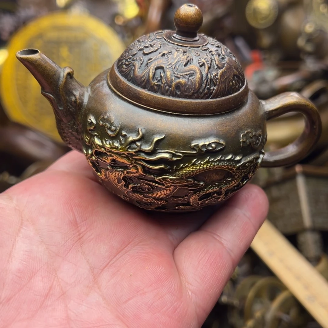 茶壶香炉铜器摆件