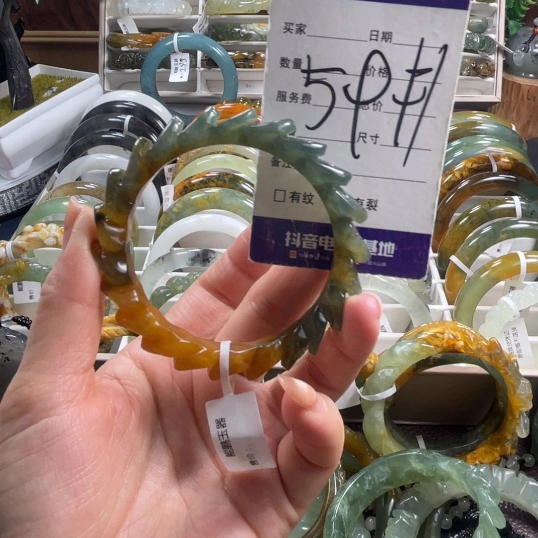 未镶嵌蛇纹石玉手镯