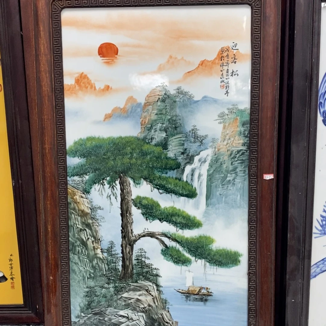 瓷片h****r90*52*1景德镇瓷板画柴窑烧制