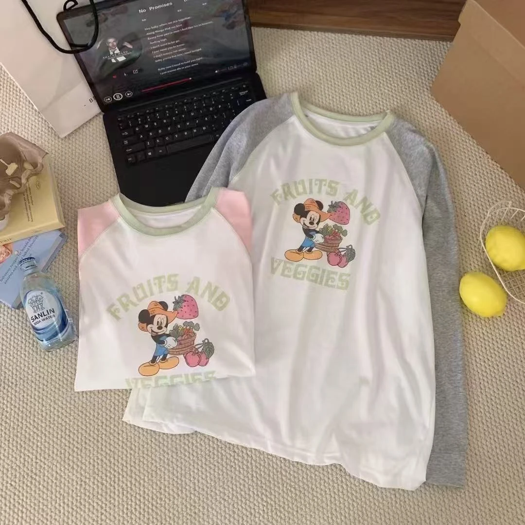 【雪花棉防晒】夏季插肩袖可爱卡通米奇时尚宽松