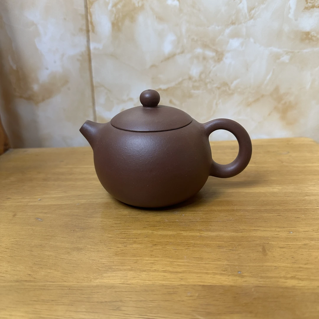 宜兴坤德紫砂 西施壶 紫泥 300cc 原矿精工半手