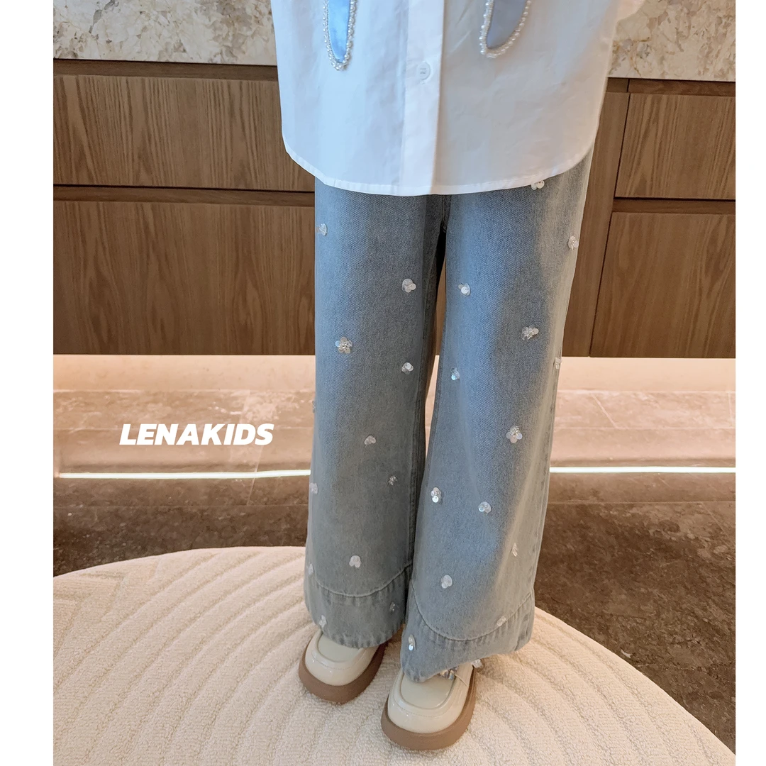 PP·Twinkle【春上新·高定软牛仔】气质时髦女宝牛仔裤25021104