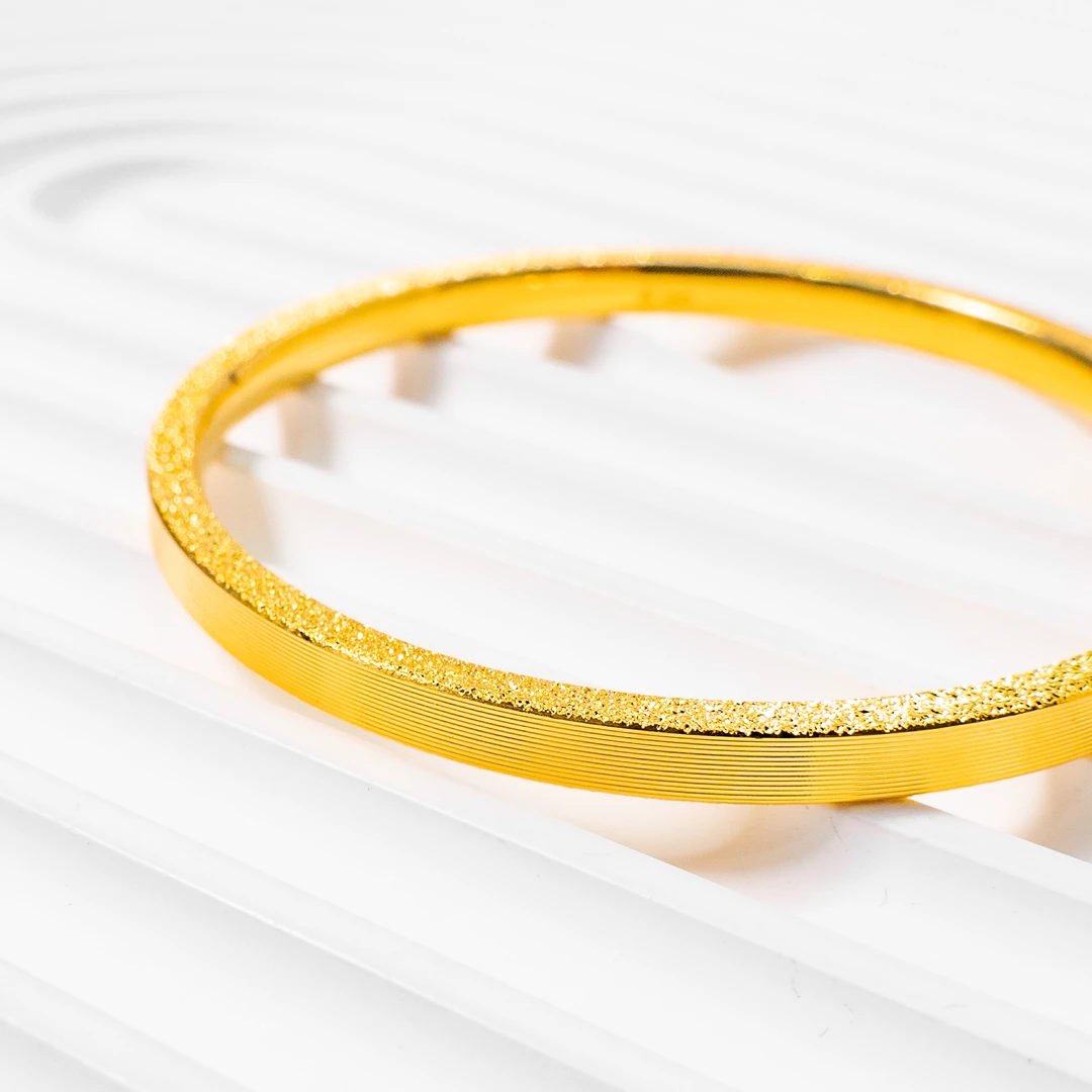 足银手镯 拉丝手镯