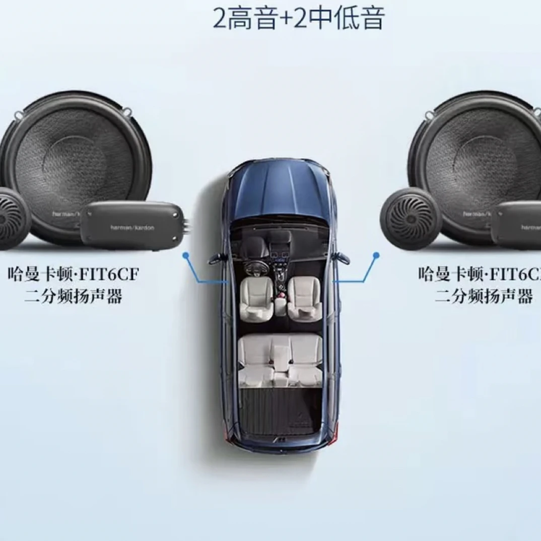 国庆大促正品哈曼卡顿FIT6C F两分频汽车喇叭