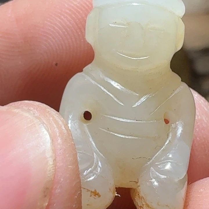 和田玉（糖玉）颈饰未镶嵌巴*