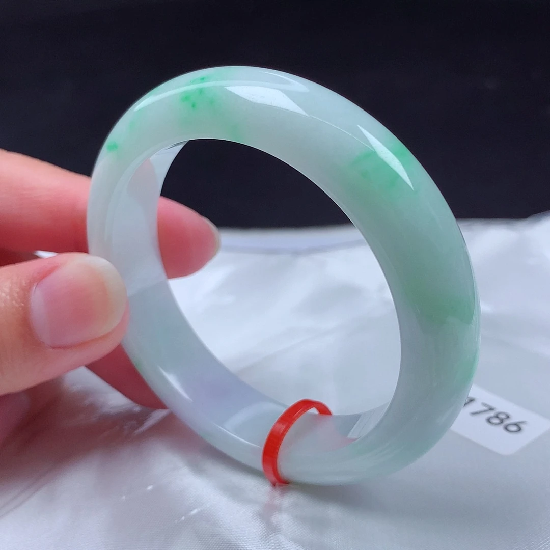 翡翠未镶嵌手镯50圈s61786