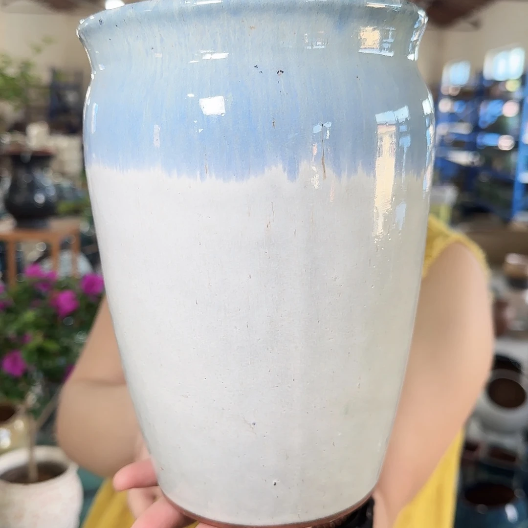 紫砂花盆高20口15