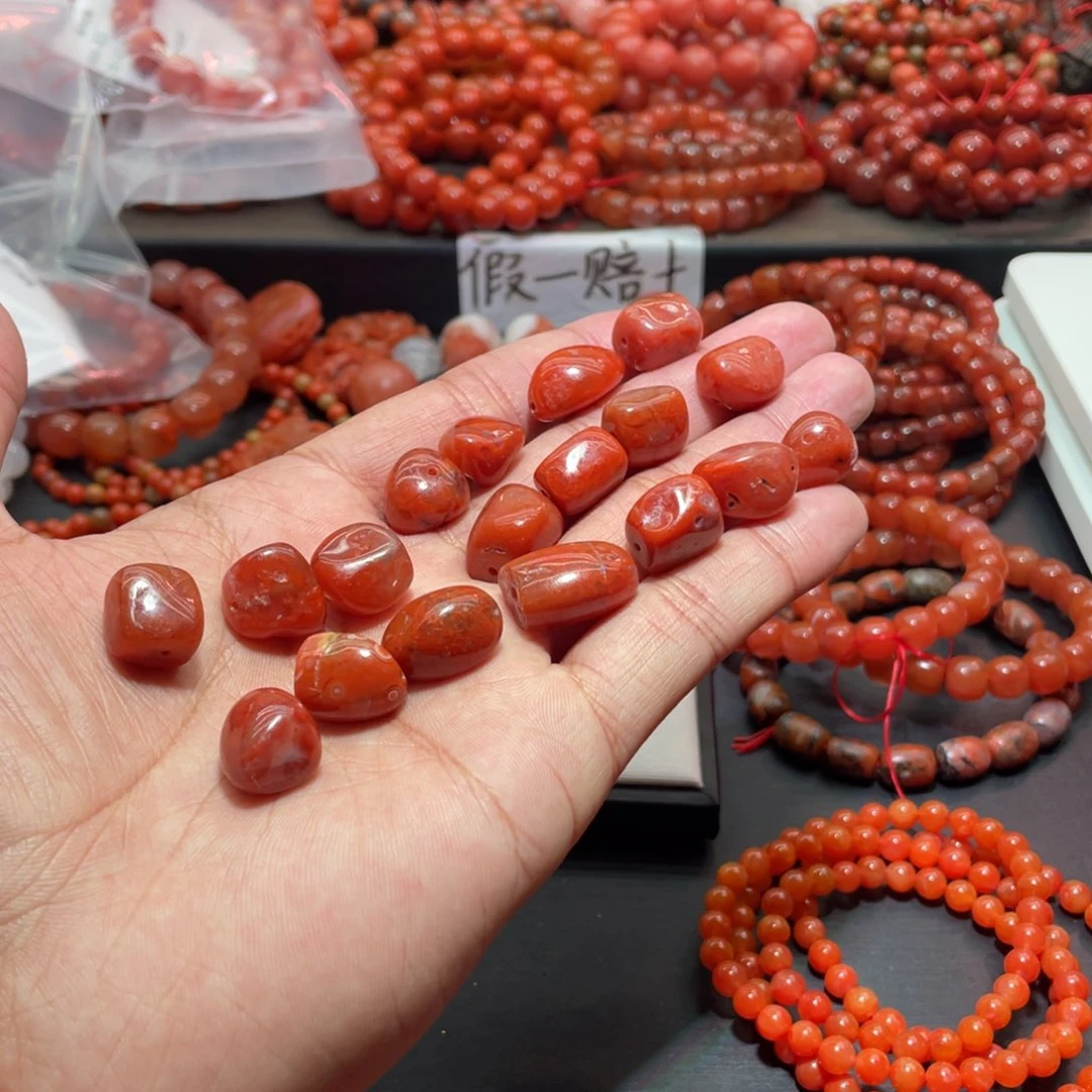 南红玛瑙手链未镶嵌