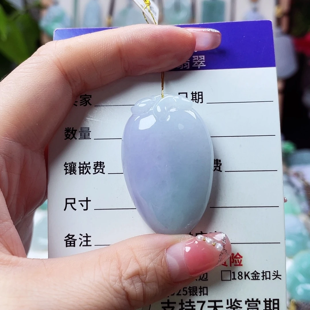 翡翠未镶嵌颈饰福瓜80