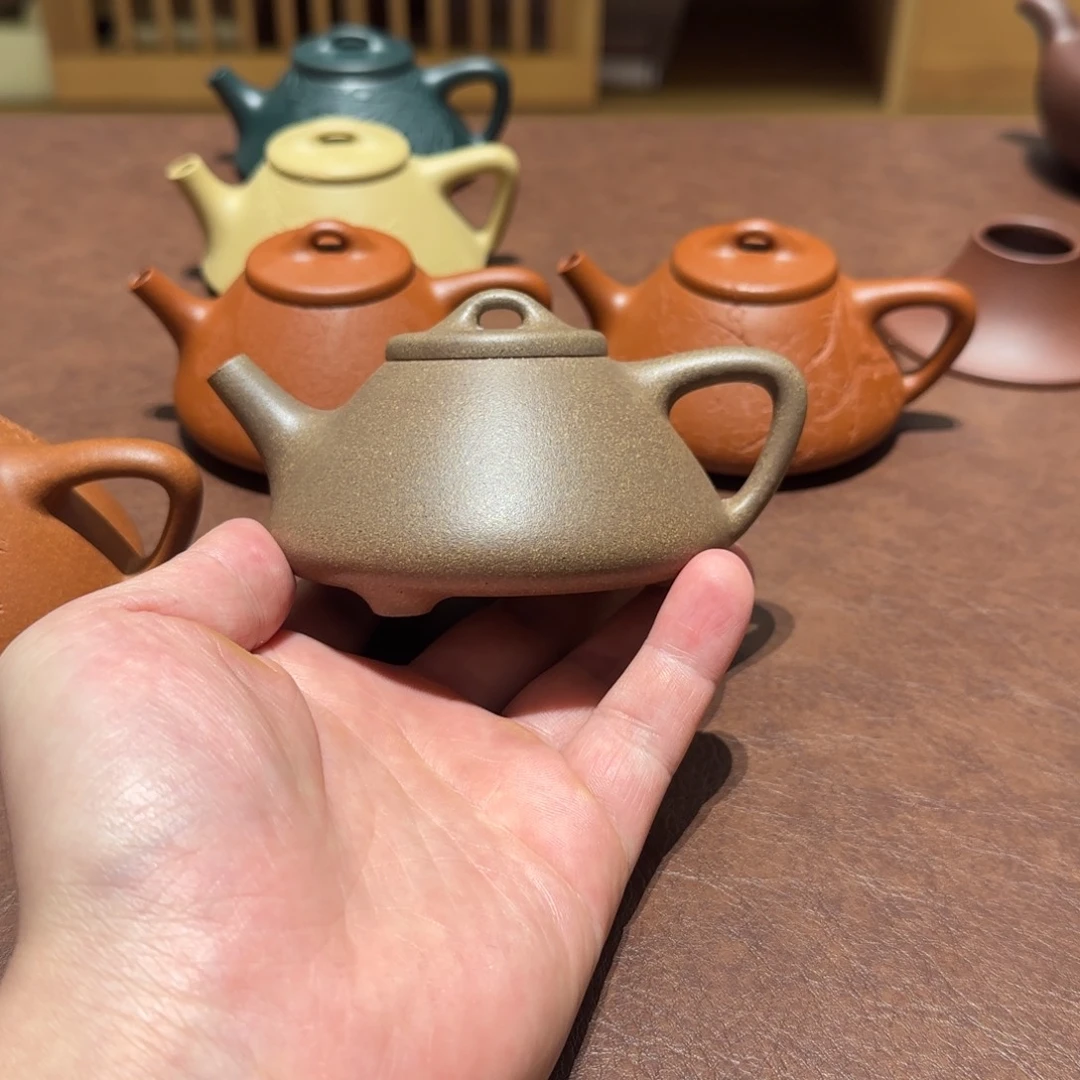 团***爸茶壶紫砂青降坡子冶