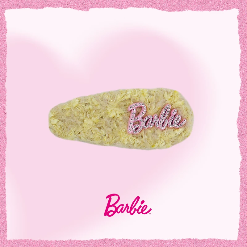 Barbie【官方正品】水滴形刘海边夹秋冬高级发饰饰品礼物少女心可爱