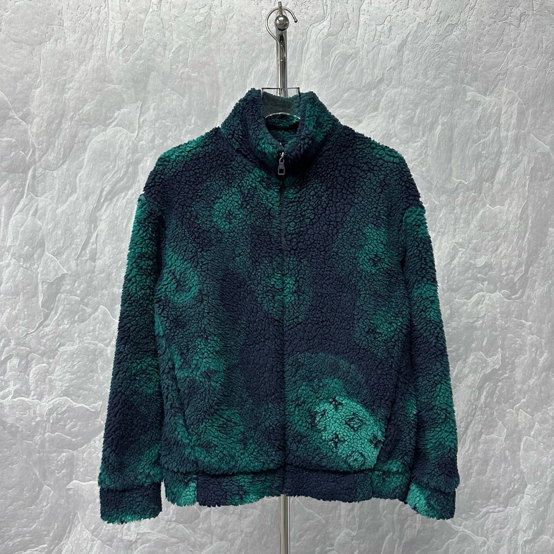 未使用 LouisVuitton/路易威登 迷彩绿泰迪外套 M码 D10449