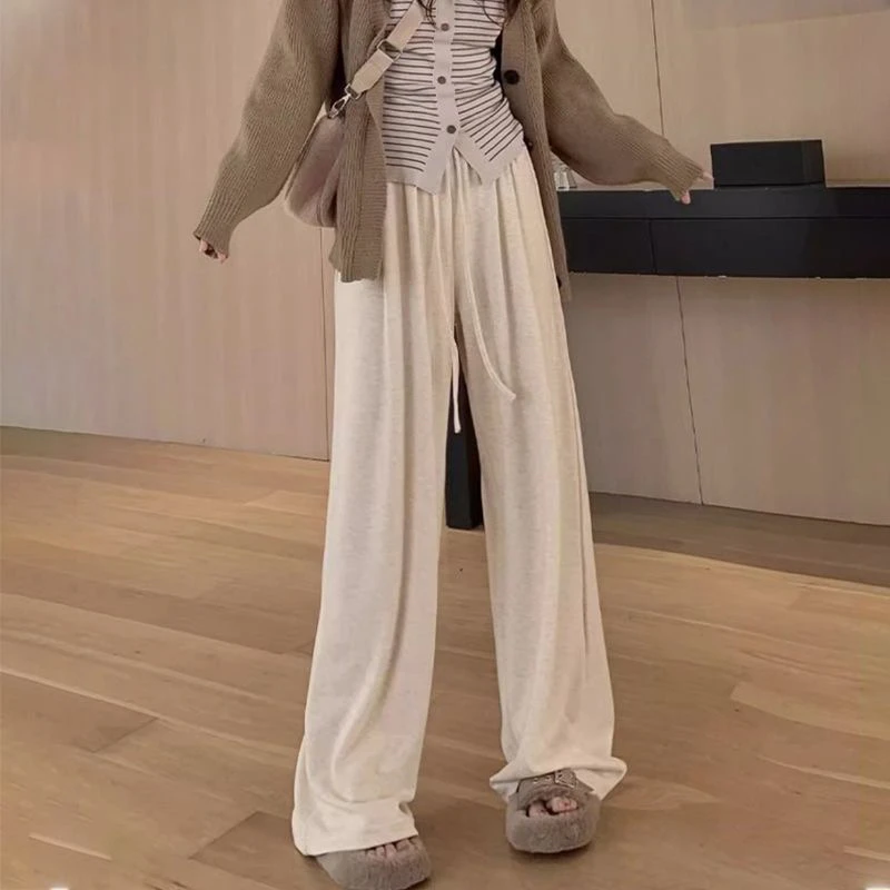 110咖色打底百搭外搭裤子