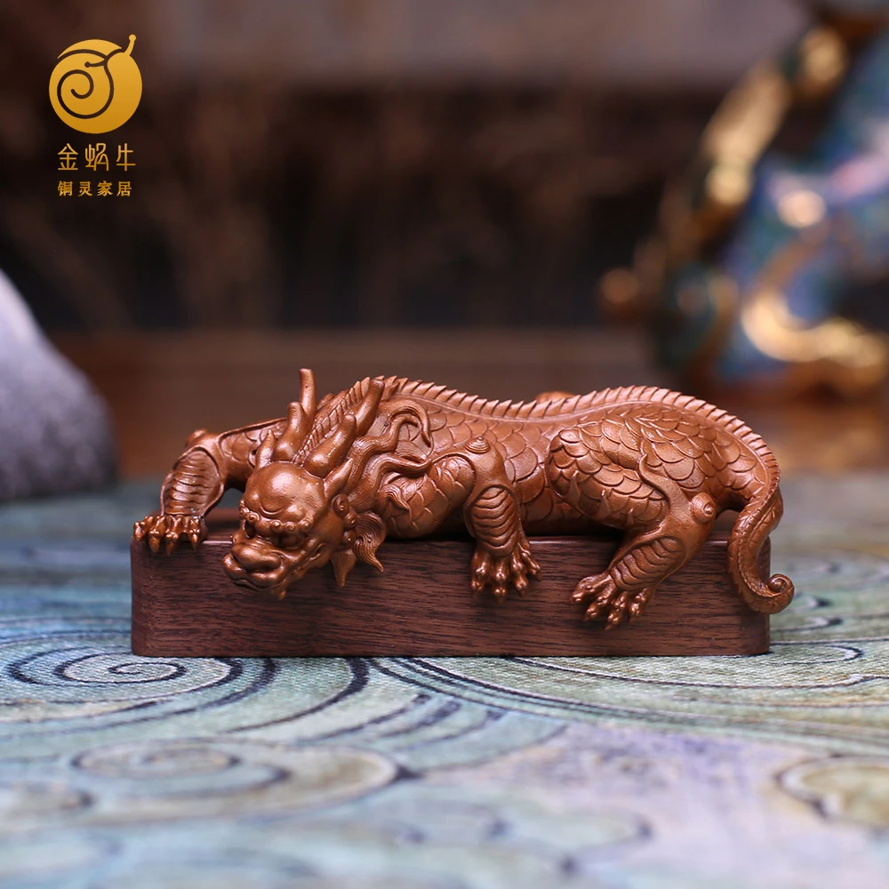 铜灵12#镇水兽紫铜居家玄关办公室书房摆件礼品铜工艺品