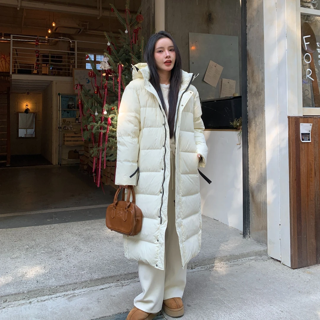 长款羽绒服男女同款冬季过膝高品质保暖羽绒服RQ3540