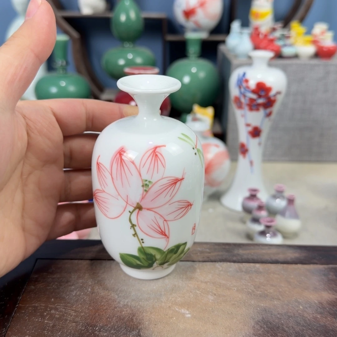 陶瓷手工小花器摆件