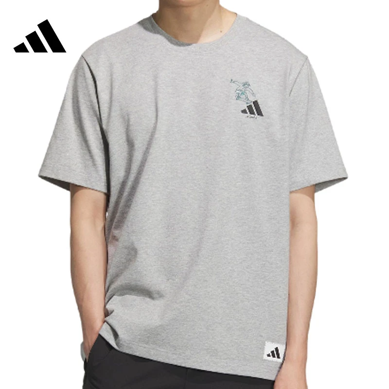 adidas阿迪达斯【吾】男子运动休闲短袖T恤KC5320