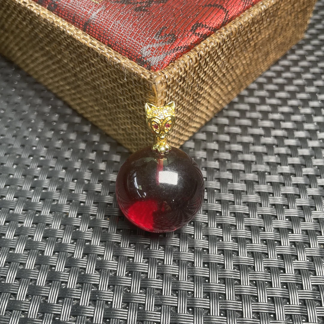 红之魄圆珠吊坠/QW3142-精致吊坠女士