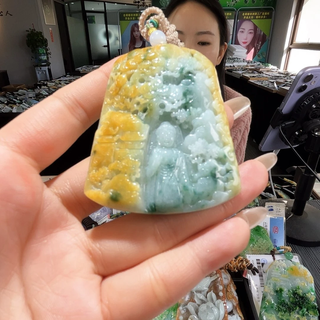 颈饰未镶嵌翡翠细****月一