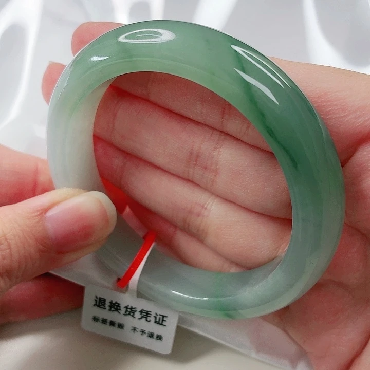 翡翠未镶嵌手镯53.8圈x601