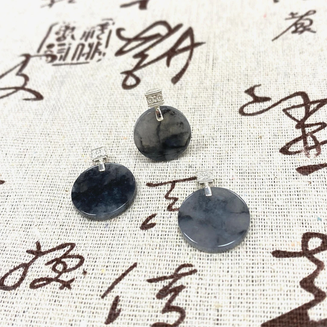 【原创~】翡翠乌鸡扎基之眼|扎基娘娘无事牌吊坠，多样性发货1件