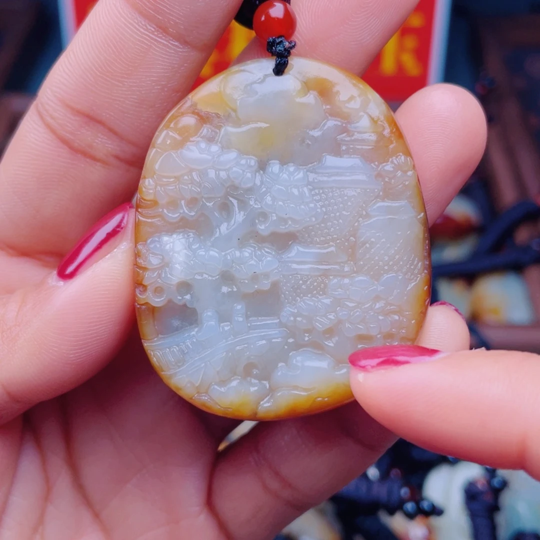 和田玉未镶嵌颈饰