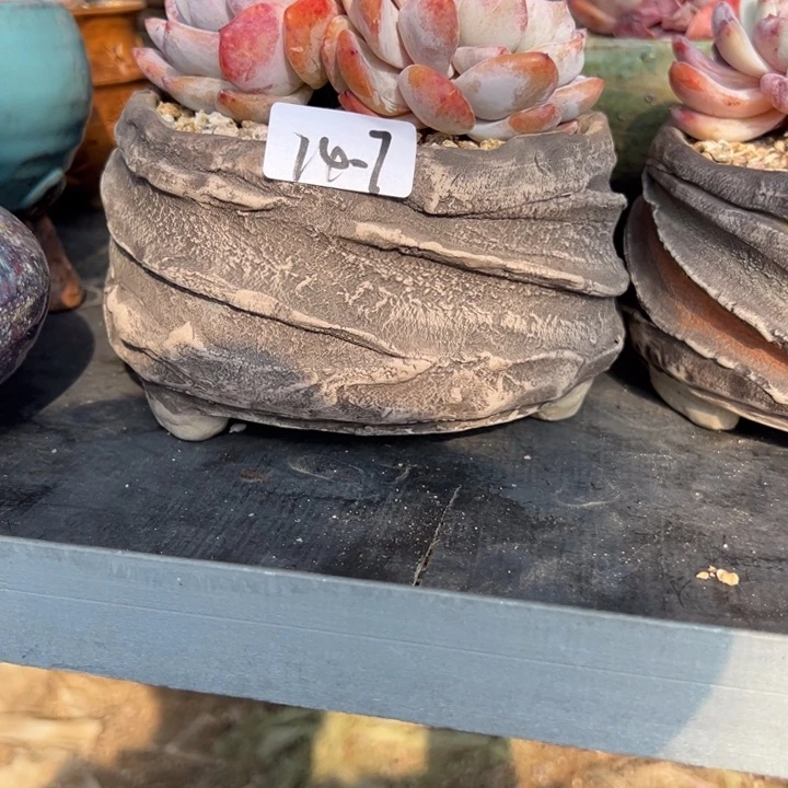 陶瓷14-7花盆小鹿