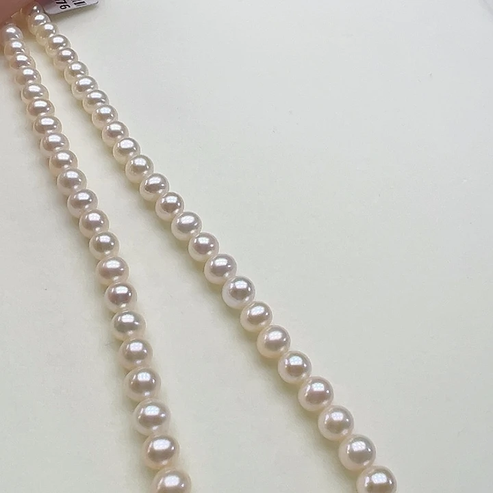 颈饰银S925镶嵌淡水珍珠➕6.7高品极光炫彩