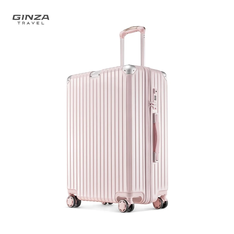 银座银座经典PC加厚结实耐用万向静音登机行李算拉链箱系列8953L