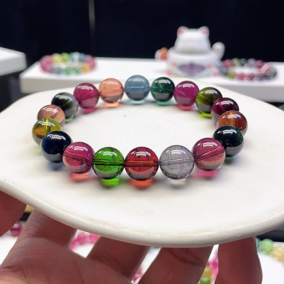 碧玺手链未镶嵌11.7经典糖果碧玺手链