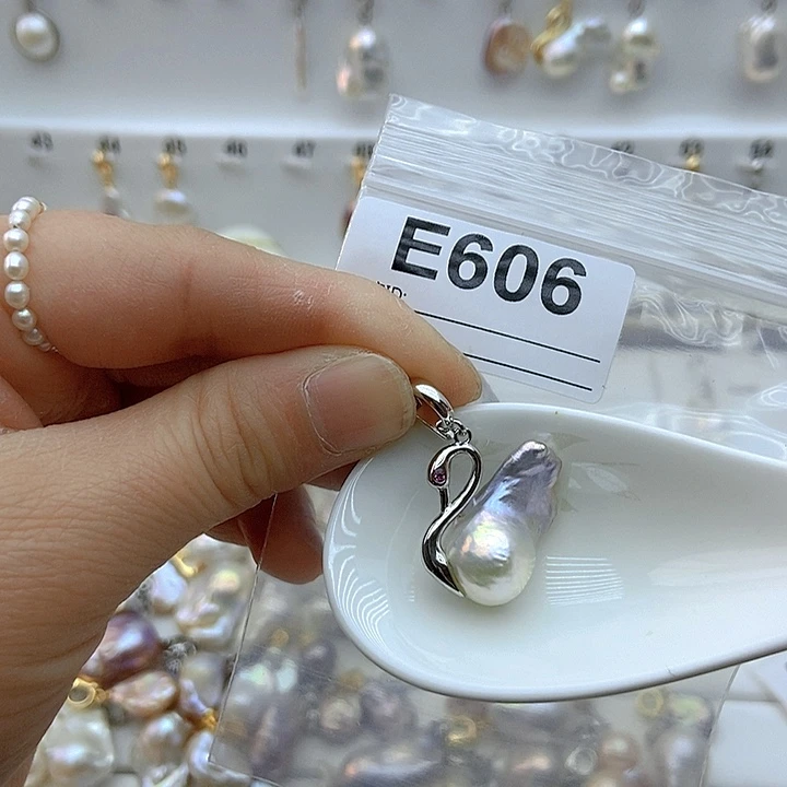 淡水珍珠颈饰银S925镶嵌