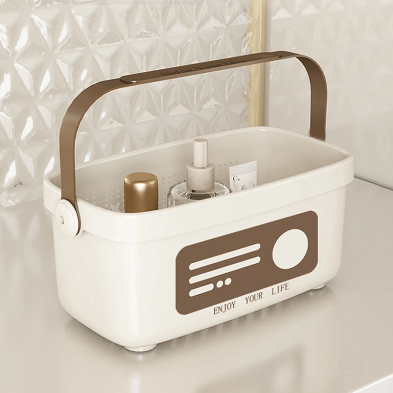 浴室手提洗浴篮镂空收纳篮子大容量洗漱收纳筐学生宿舍沥水洗澡篮