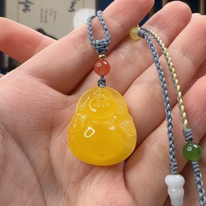 未镶嵌吊坠(赠链)蜜蜡果*卿