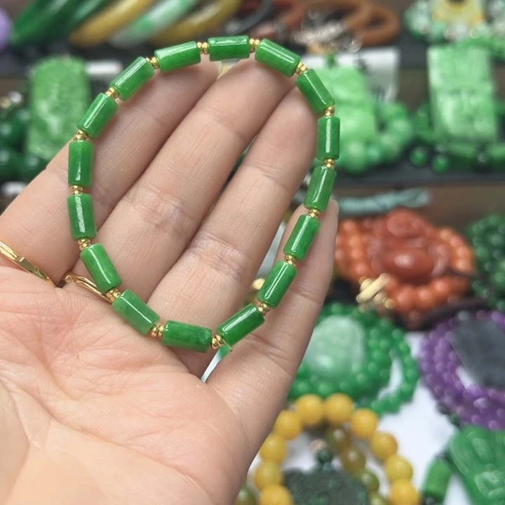 翡翠未镶嵌颈饰手串42