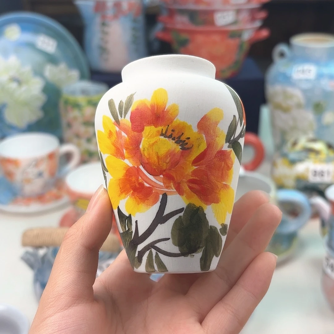 景德镇手绘高温釉下彩陶瓷茶具
