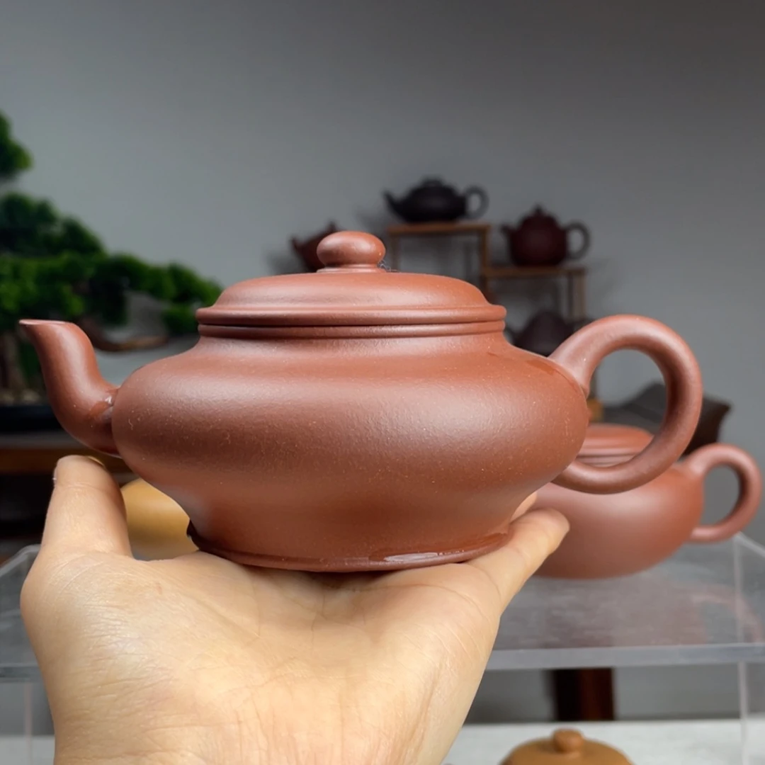 【闪购商品】紫砂茶壶啊**哥底槽青景舟虚扁容量240cc