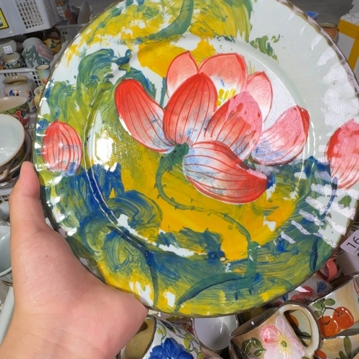 釉下彩手绘（微瑕慎拍）34