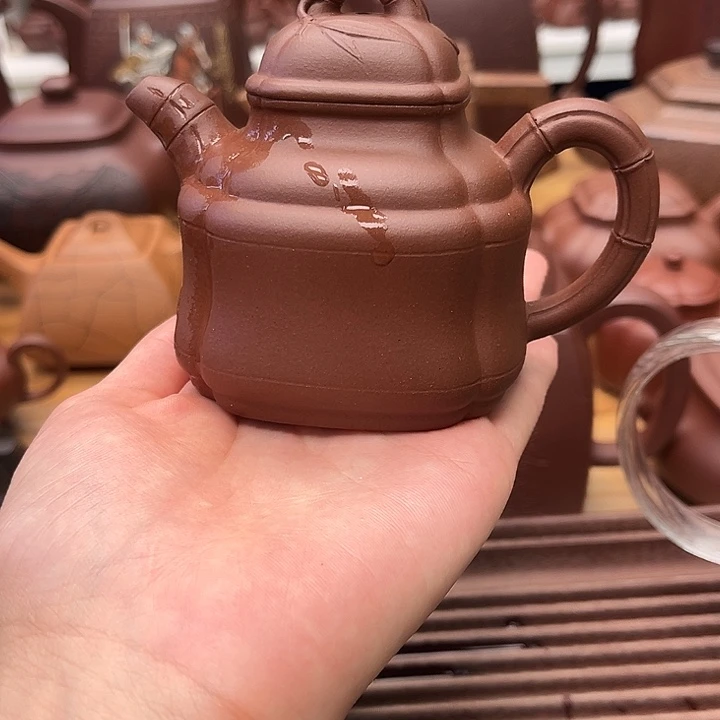 茶壶紫砂四方竹鼎180c