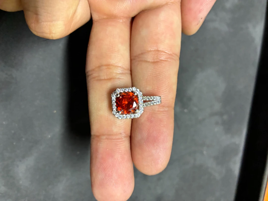 高端精美设计-典藏红宝石-精工合金培育吊坠217