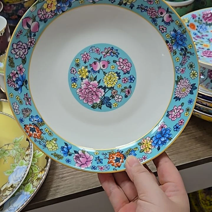 瓷片瑕疵珐琅彩8寸4个深盘666666