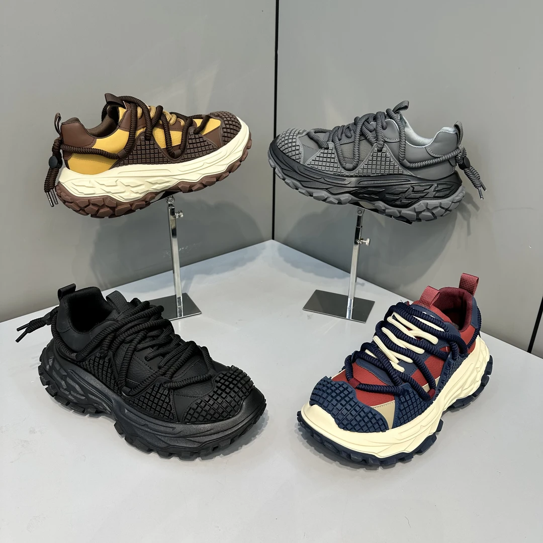 欧洲站潮牌男士运动时尚青春小众高端轮胎底新款潮鞋（皮鞋尺码）