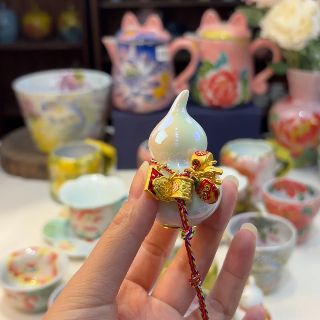 景德镇手绘高温釉下彩陶瓷茶具