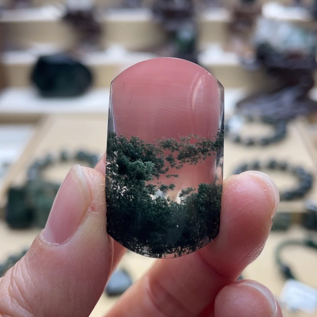 未镶嵌水晶颈饰绿幽灵无事牌