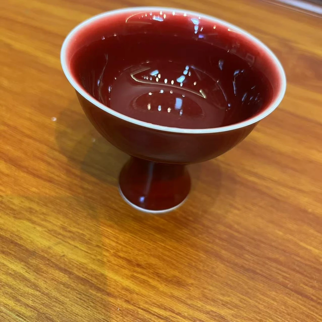 陶瓷郎红冰裂主人杯