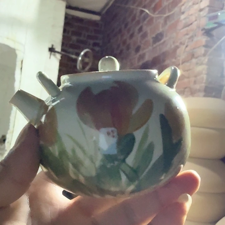 景德镇陶瓷手工手绘壶    微暇福利